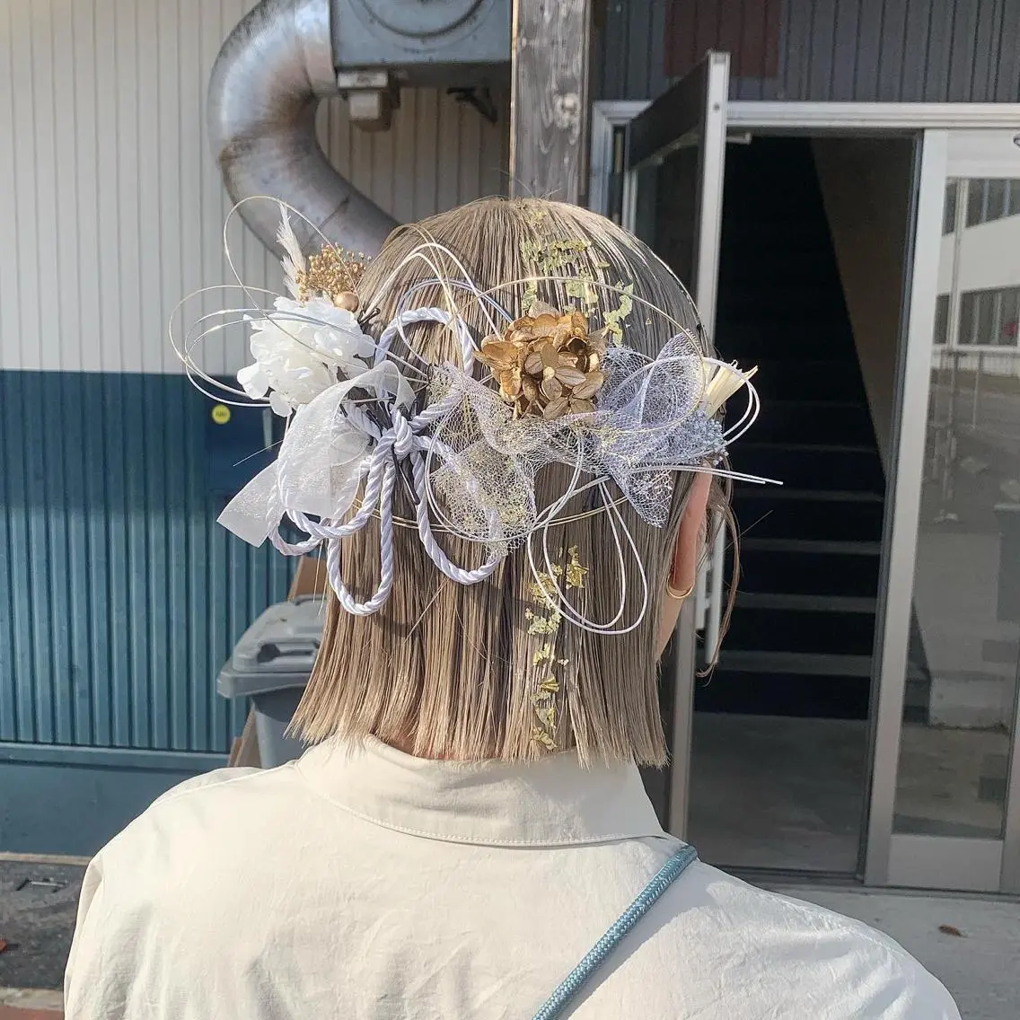 ショート ヘアアレンジ ヘアセット 本間 結衣のヘアスタイル