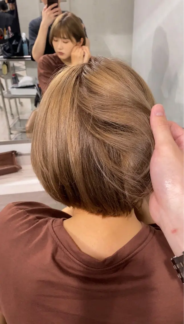 カラー 🫧似合わせショート イシダ🫧のヘアスタイル