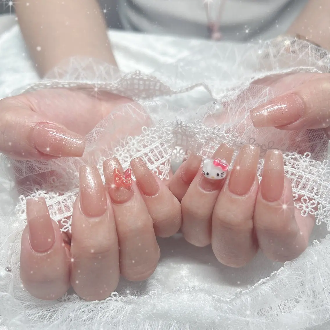 ネイル ピンク ハンドネイル Best Nail Yu🎀🫧のネイルデザイン