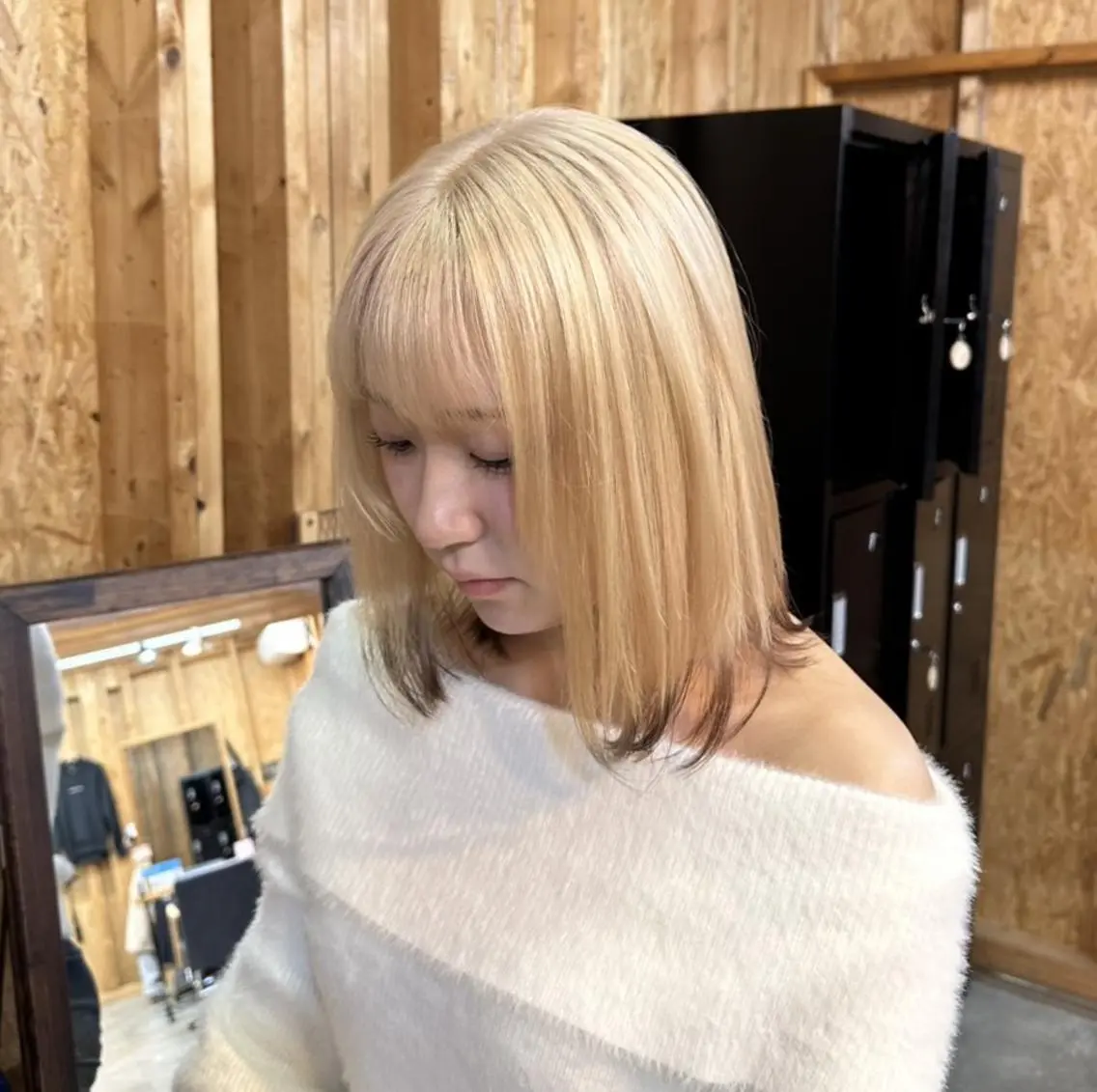 ミディアム ダブルカラーモデ ル募集中/もえのヘアスタイル