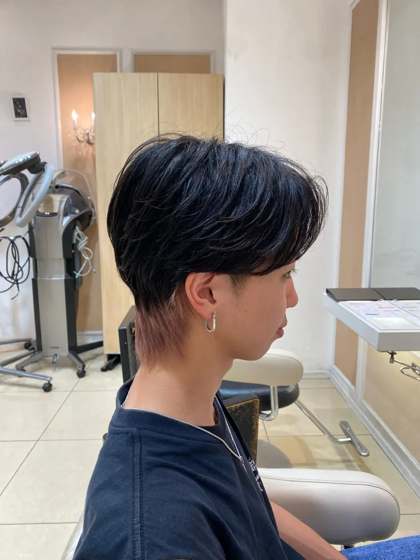 ショート カラー メンズ カット ヘアカラー メンズ特化型美容師 栗山勇人のヘアスタイル