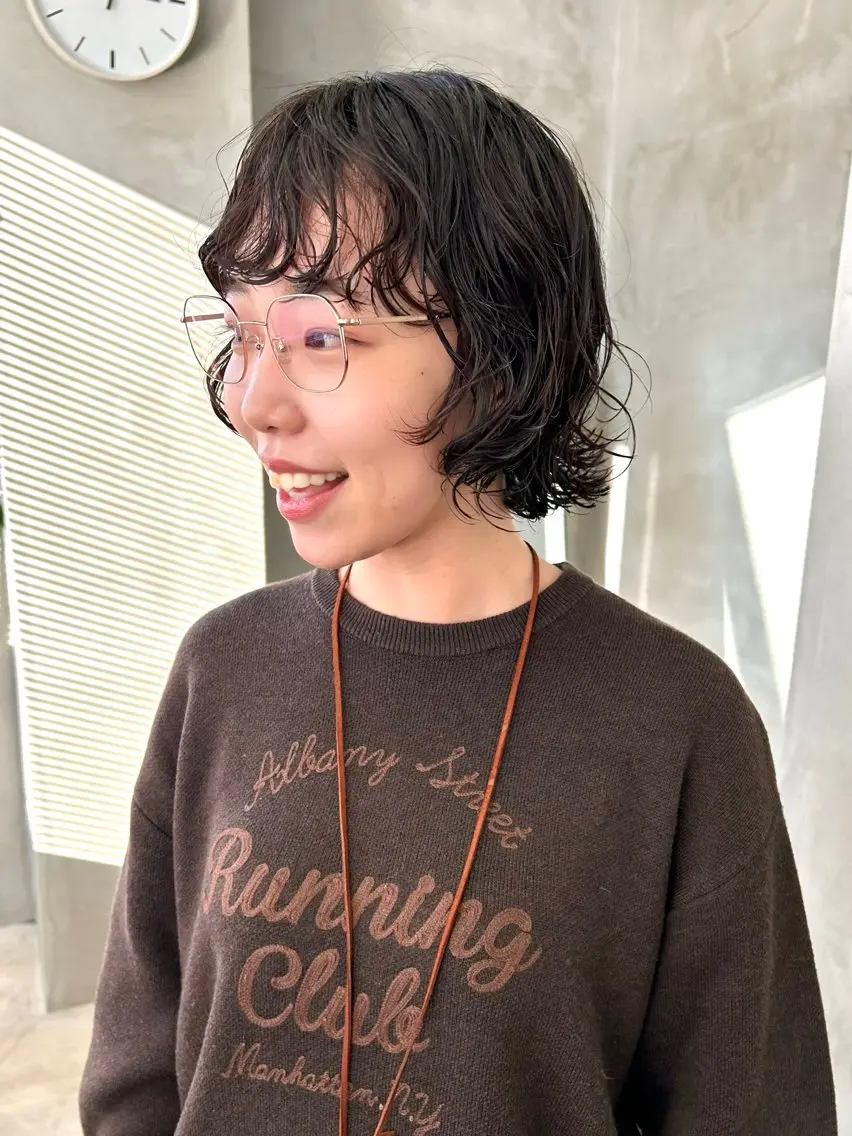 ショート パーマ ボブ カット パーマ トリートメント tetohair 森田浩平のヘアスタイル