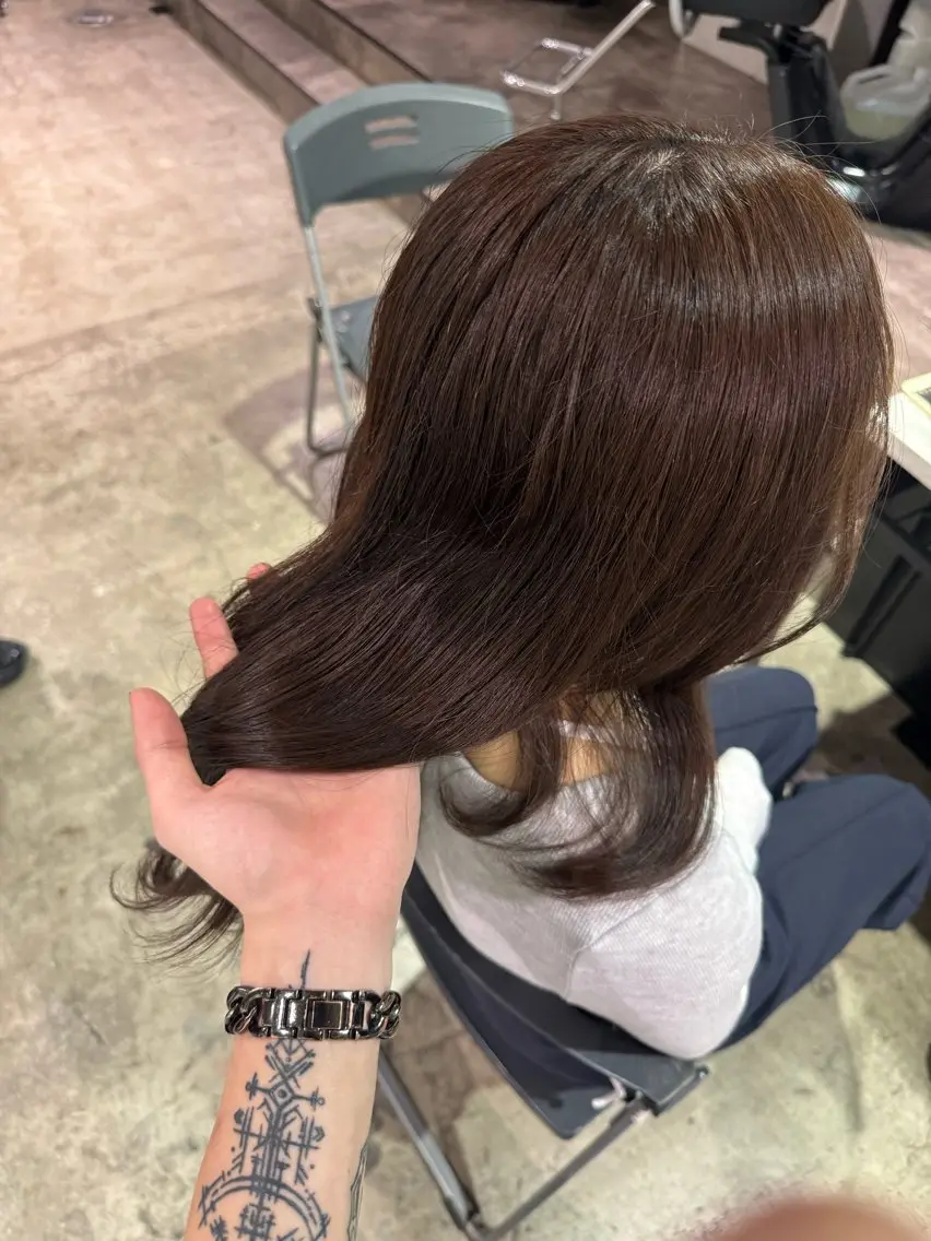 ロング カラー ヘアカラー TAKUMI 艶カラー　ALBUMのヘアスタイル