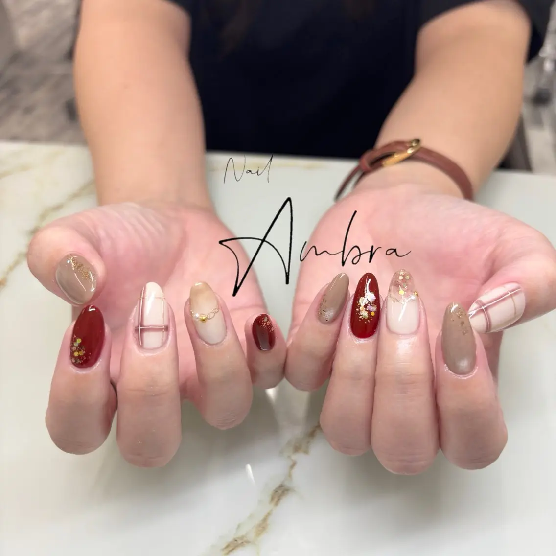 ネイル ニュアンスネイル ハンドネイル Nail Ambra Fusamiのネイルデザイン