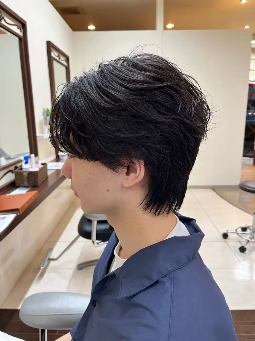 【メンズ限定❗️】メンズカット+ヘアセット🏟️＋眉毛カット(ヘアセットのやり方教えます🪸)眉毛カット無しも可📍の写真