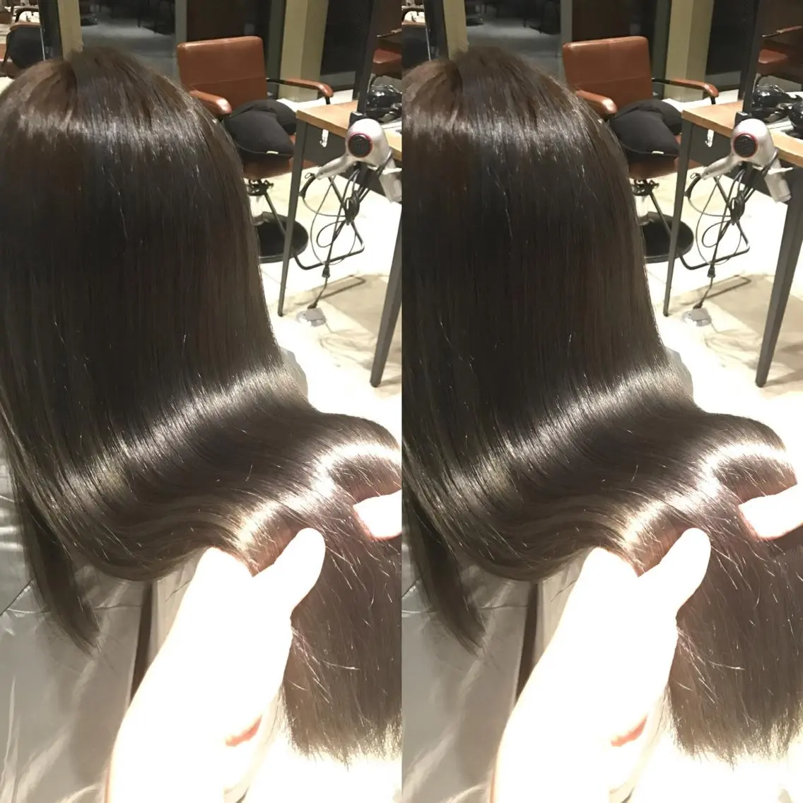 ロング ボブ くせ毛 顔周りカット 髪質改善 韓国風ヘア 渋谷レイヤーカット❌ 縮毛矯正専門/武田涼のヘアスタイル