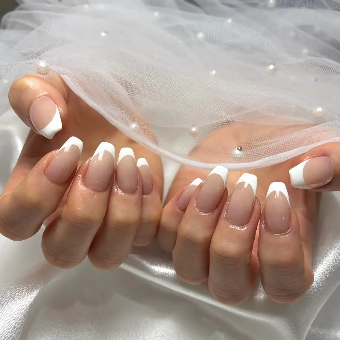 【オフ込み】フレンチネイルの写真