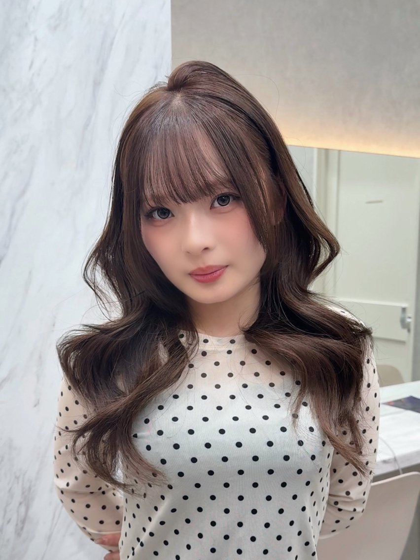 ロング カラー カット ヘアカラー トリートメント レイヤーダブルカラー KYONのヘアスタイル