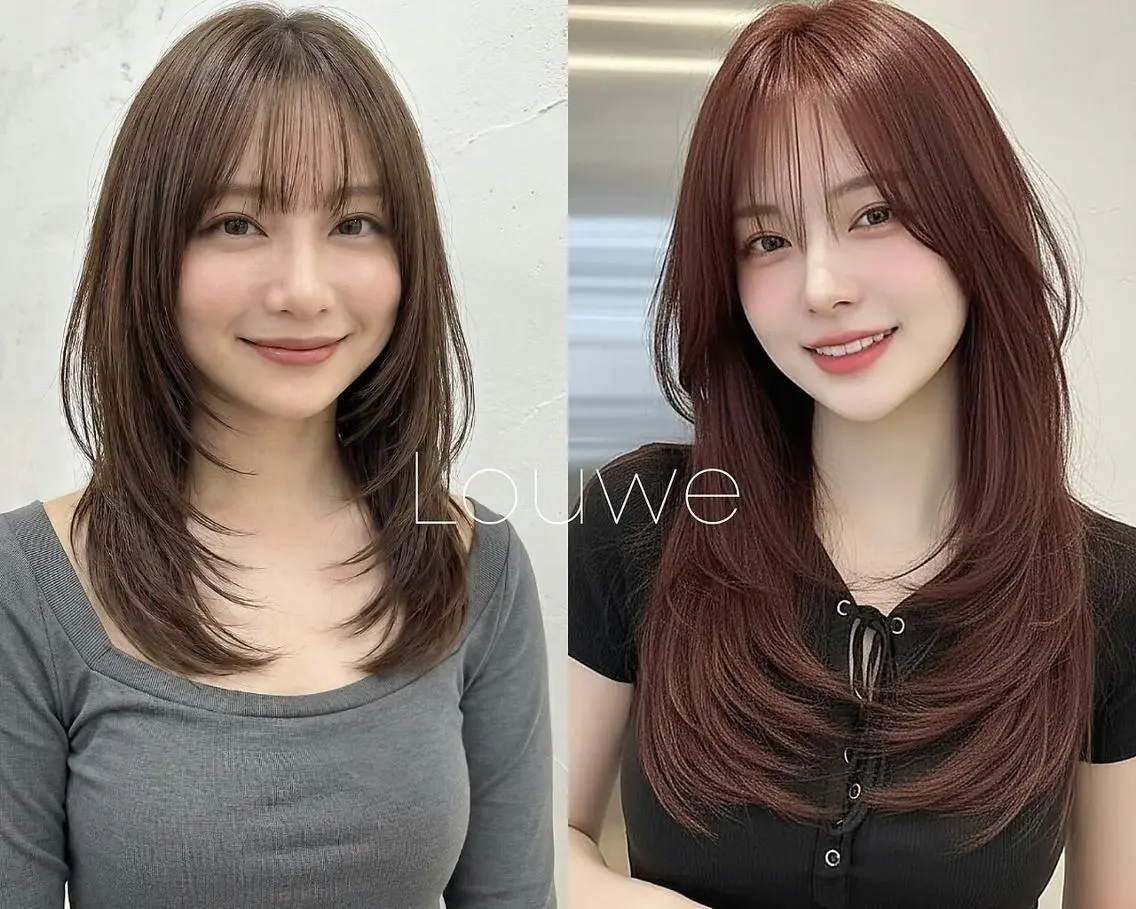 ✂️韓国レイヤーカット✨小顔/巻きやすい/動きのあるスタイルの写真