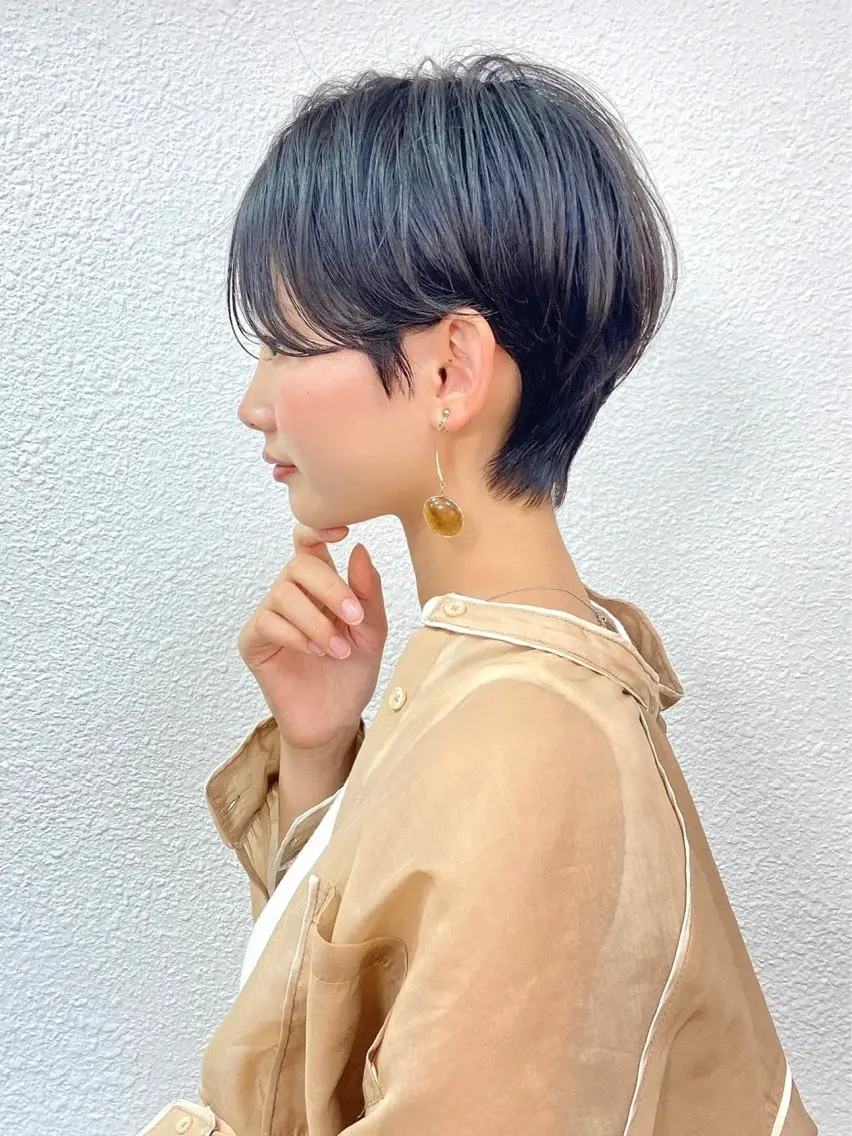 ショート うる艶カラー× ハイトーン/miuのヘアスタイル