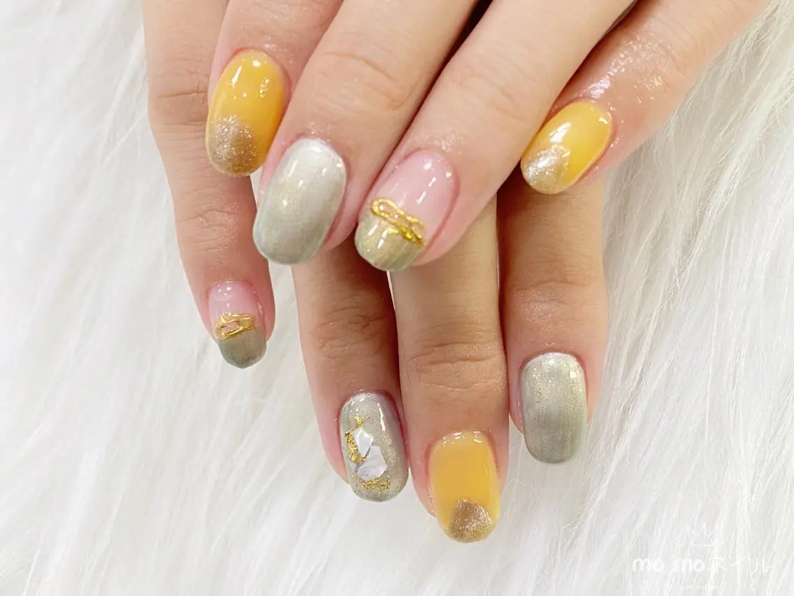 カラー ネイル ニュアンスネイル MOMO nailのネイルデザイン