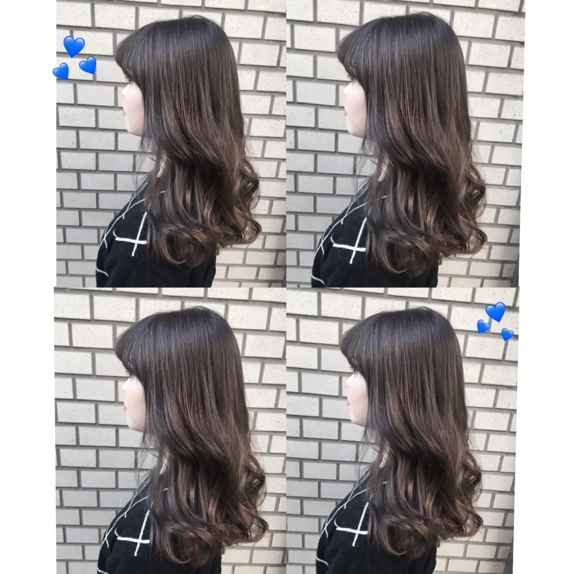 セミロング カラー ブリーチ 透明感カラー グレージュ イルミナカラー 外国人風カラー 韓国ヘア得意❤︎森澤 悠佳のヘアスタイル