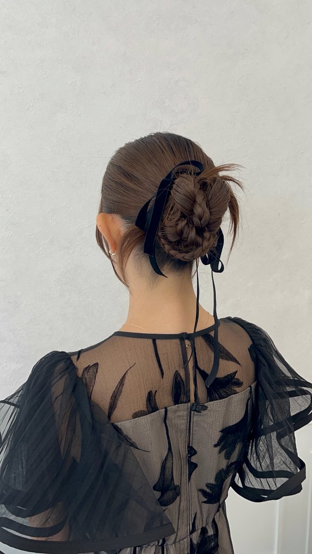 【ヘアセット60分枠】ブライダル参列、イベント、特別な日のヘアセットにの写真