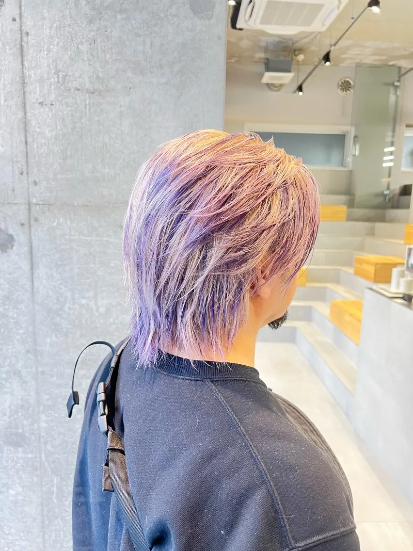 カラー メンズ カット ヘアカラー 吉沢遣人/レイヤー 艶カラー/抜け感のヘアスタイル