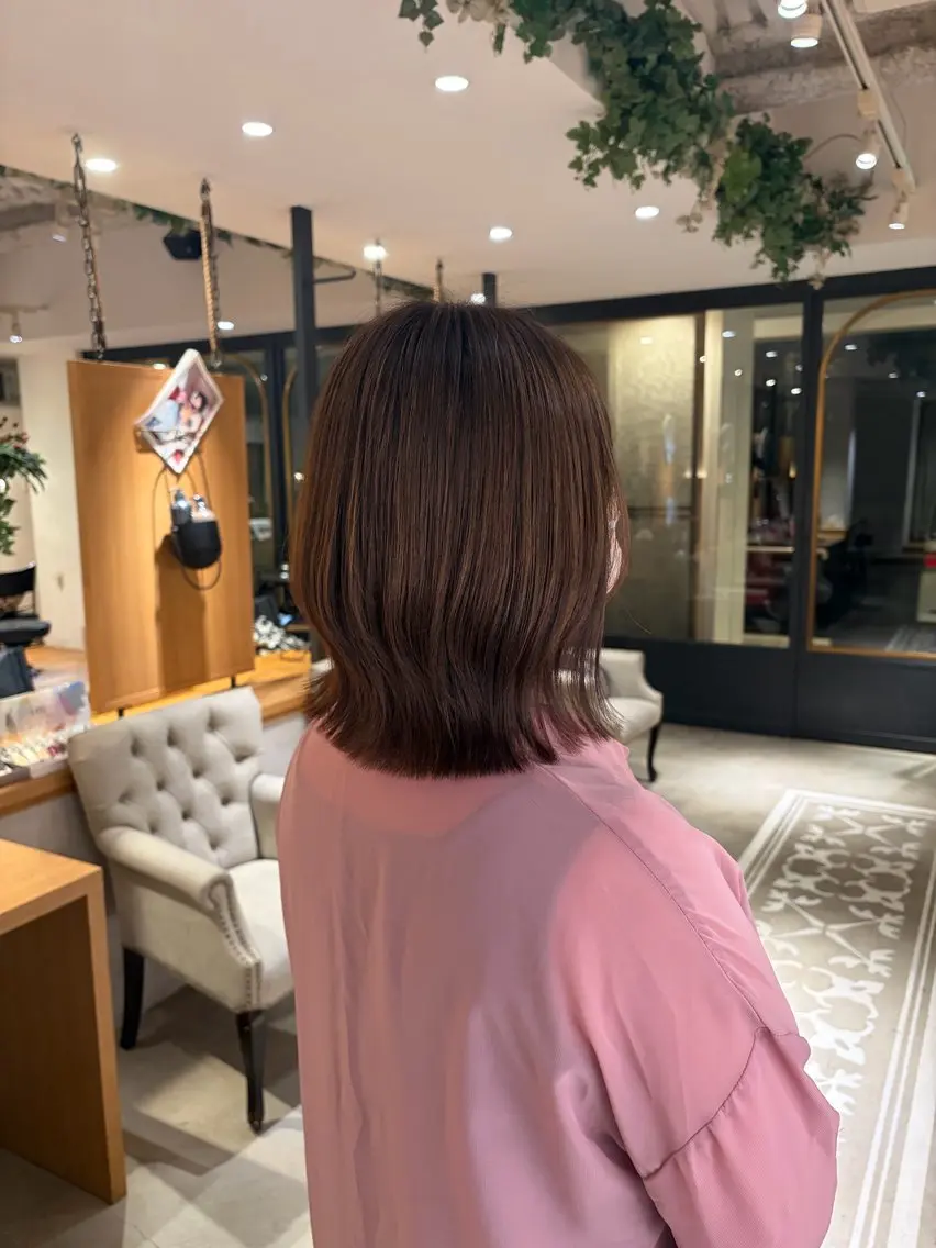 ミディアム くびれヘア 笹野 日麻莉のヘアスタイル