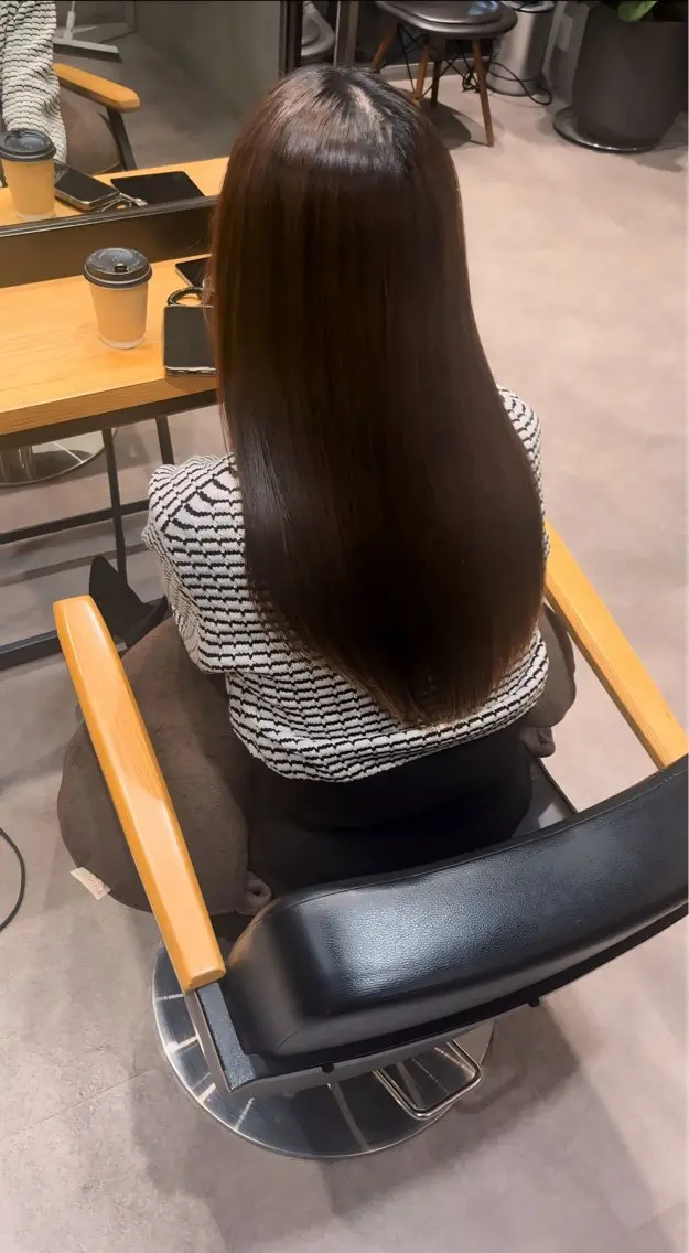 ロング カット ヘアカラー 縮毛矯正 トリートメント ヘッドスパ 佐藤優太朗 似合わせ/髪質改善のヘアスタイル