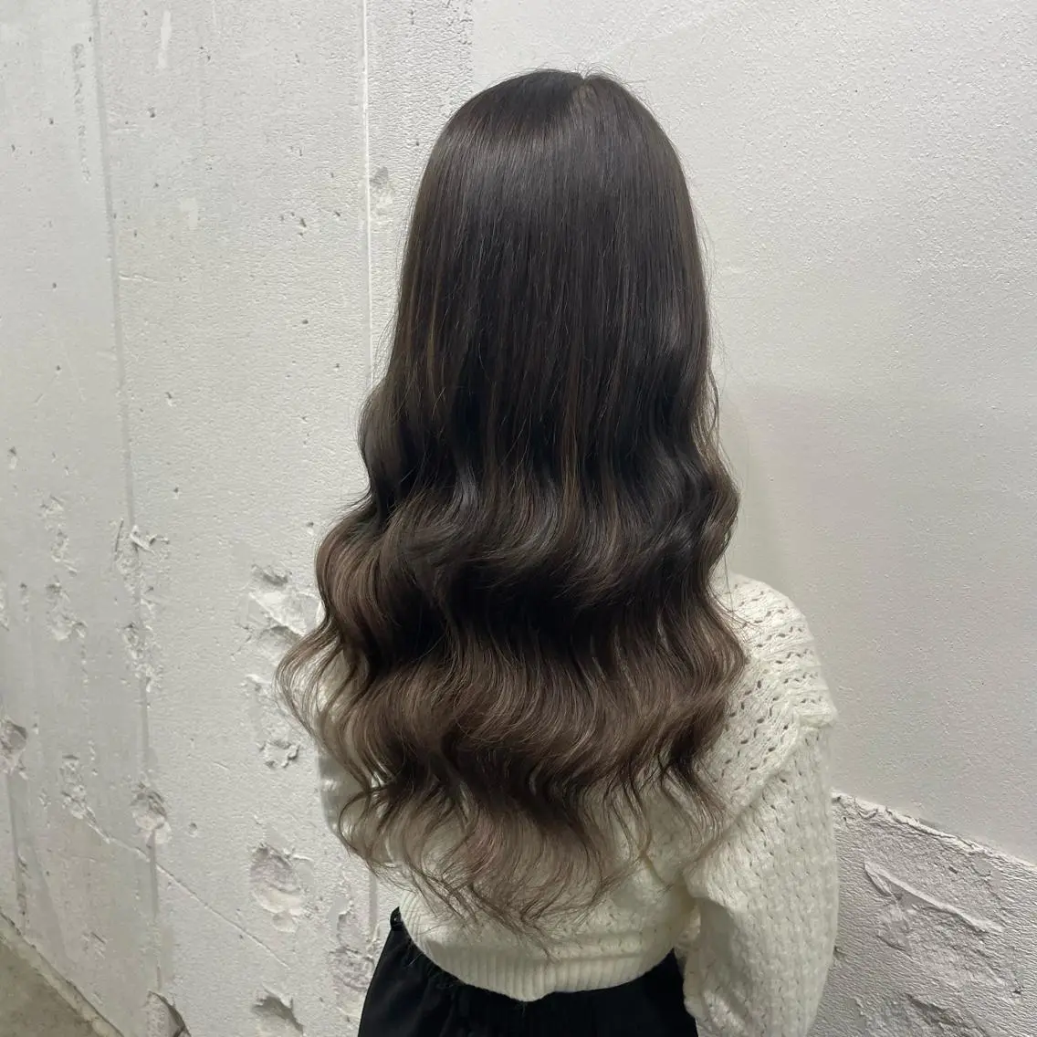 ロング カラー シールエクステ バレイヤージュ ミストバング ダブルカラー  フェイスフレーミング ヘアカラー エクステ 🧡艶髪/エクステ 🫧🧡YUKI❄️のヘアスタイル