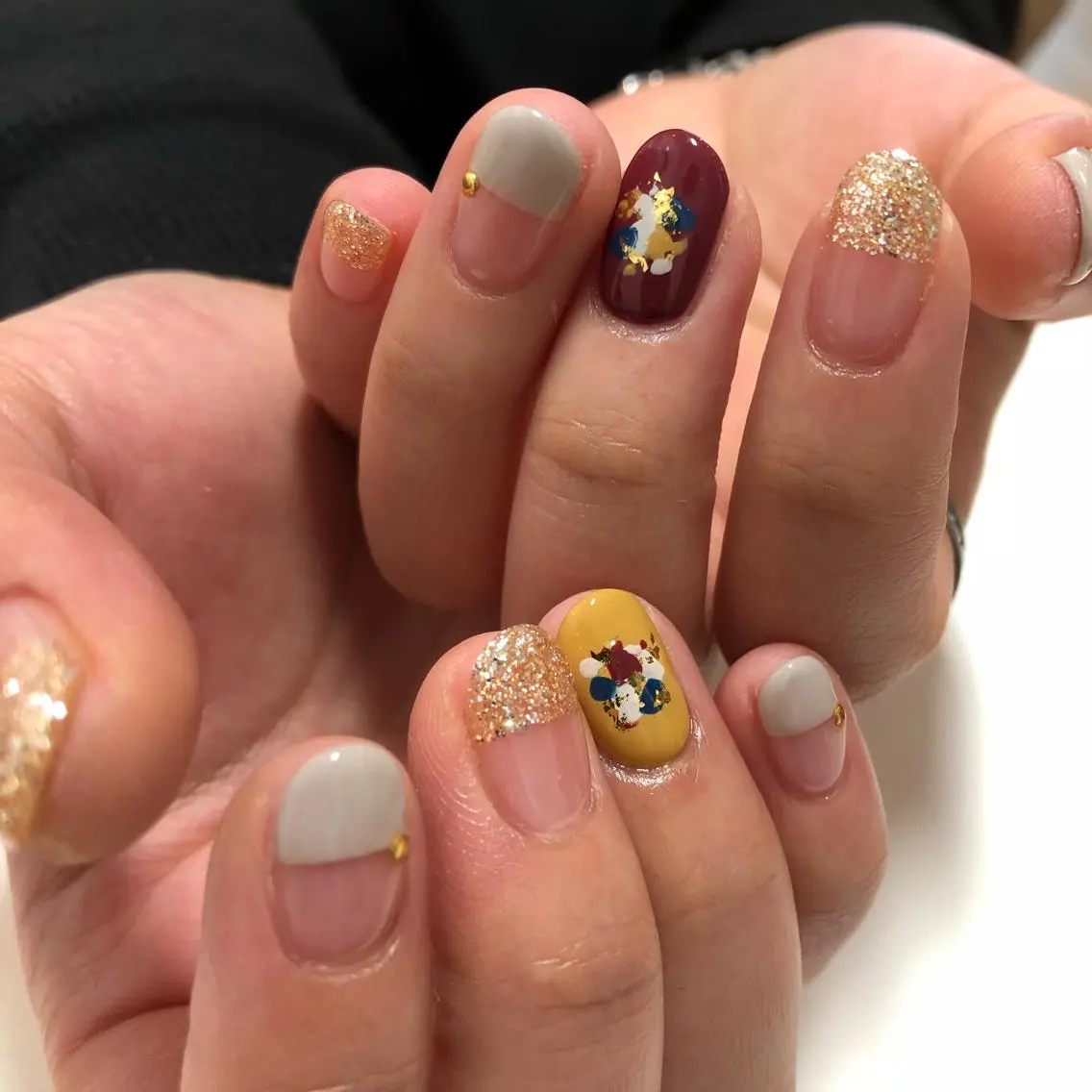 ネイル シンプルネイル shelf ⭐︎のネイルデザイン