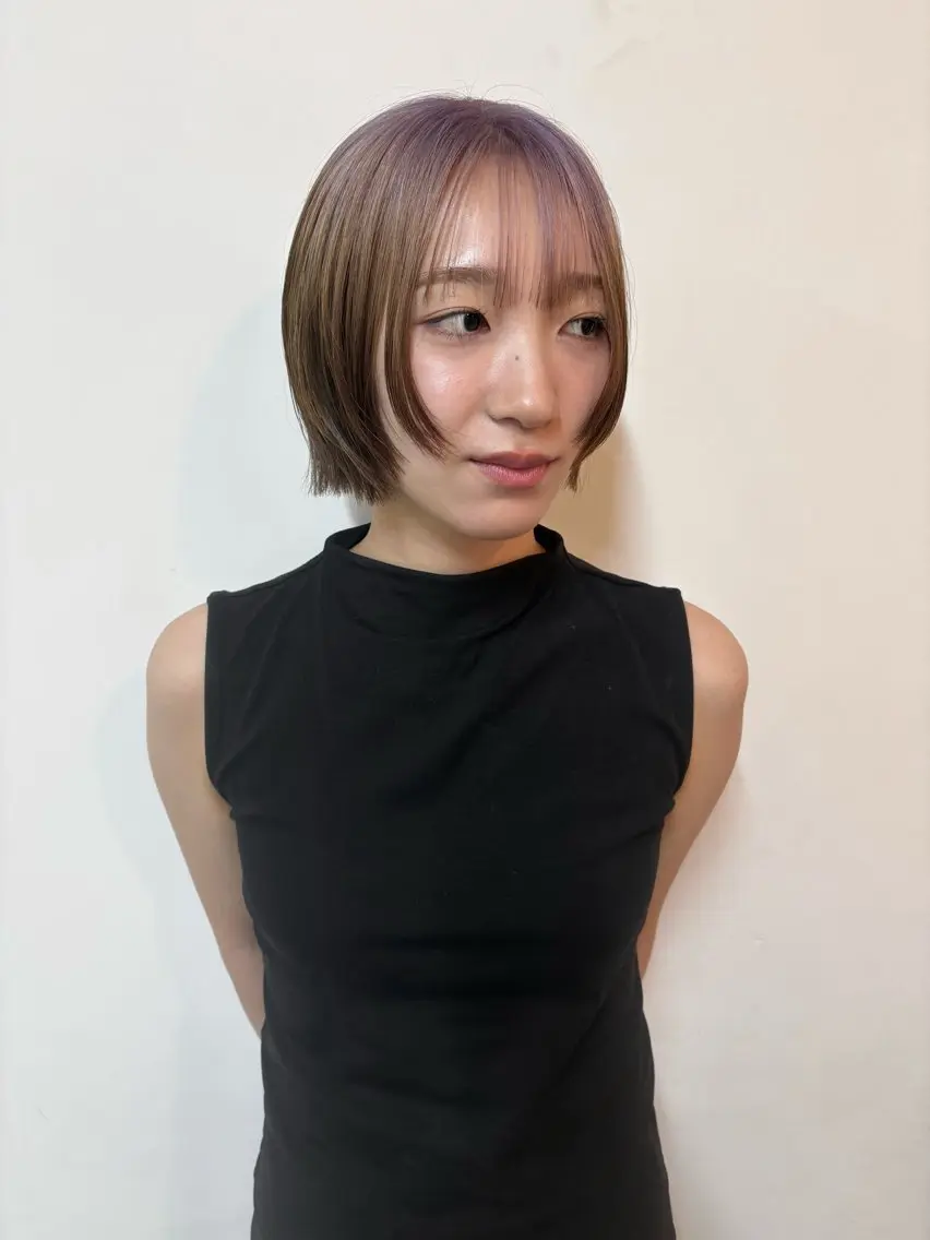 ショート カット ヘアカラー 山下 夏季のヘアスタイル
