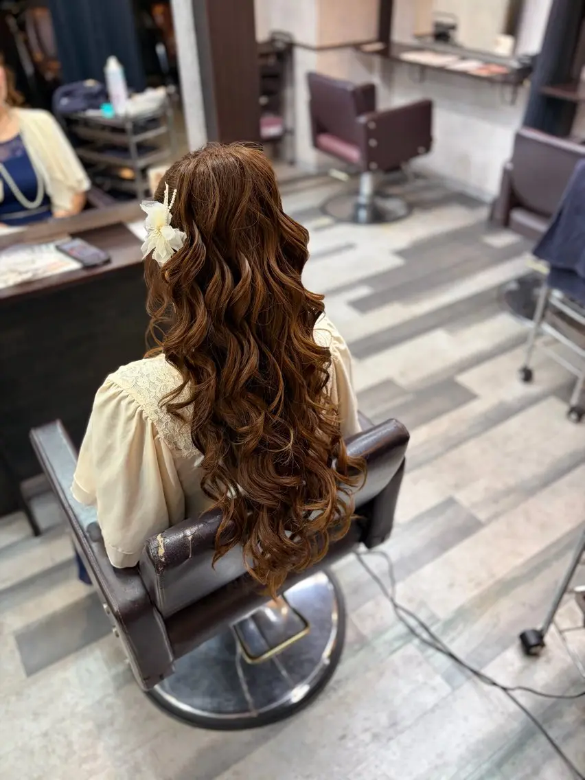 ヘアアレンジ ハーフアップ 石井 綾乃のヘアスタイル