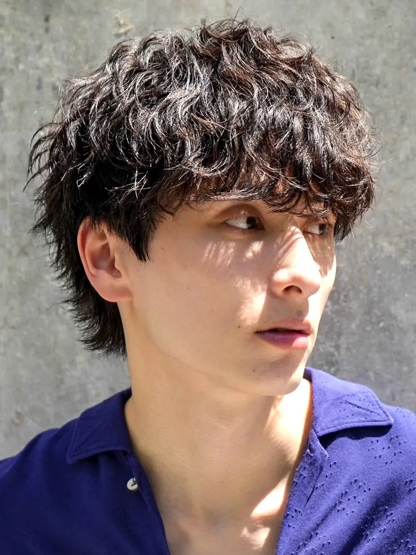 ショート パーマ メンズ カット パーマ fifth/メンズ/ シャドウパーマ/星七のヘアスタイル