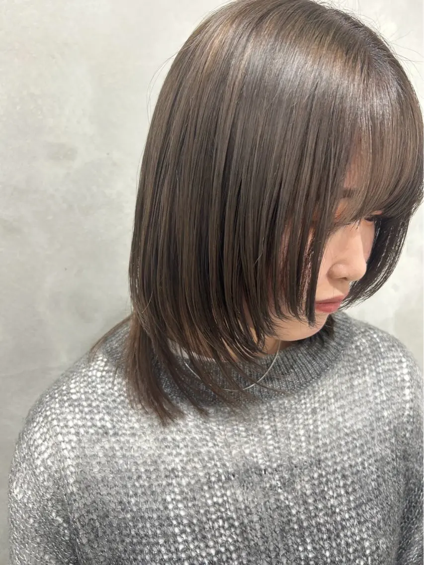 大人気✨透明感抜群🫧アディクシーカラー+カット+オージュアヘアマスクの写真