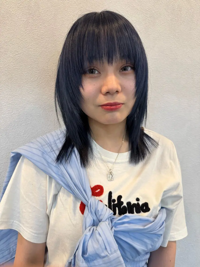 ミディアム オサナイ ユウタのヘアスタイル