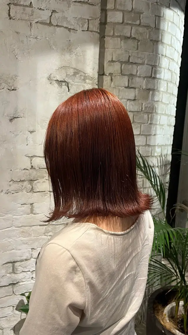 ミディアム カラー ヘアカラー ボブカットモデル募集 🌟hana🦖のヘアスタイル