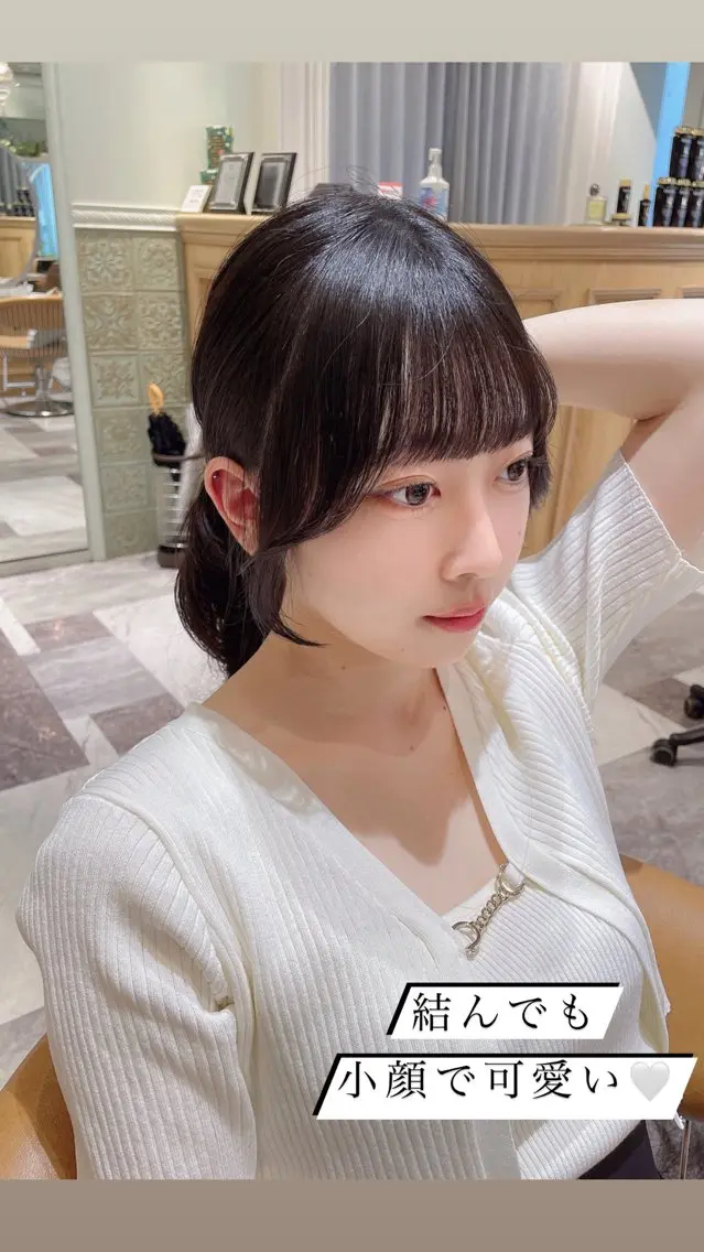 ミディアム カラー ベージュカラー 黒髪 ブリーチ ブルーカラー ブルーブラック カット ヘアカラー トリートメント 木屋元一/透明感 /前髪/レイヤーのヘアスタイル