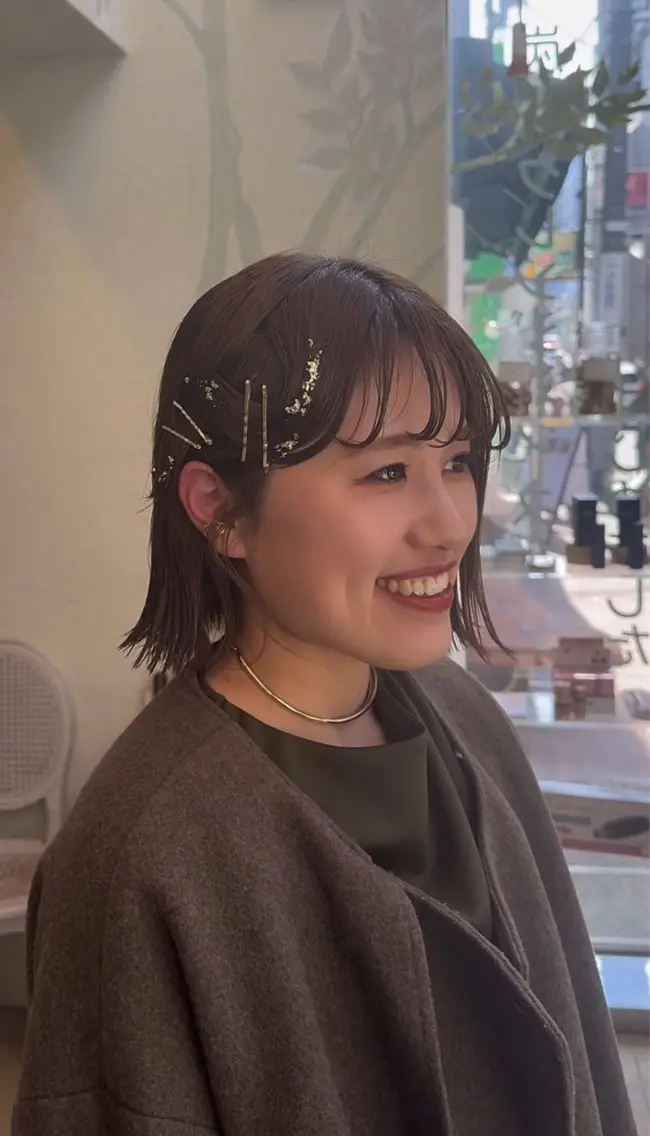 ミディアム ヘアアレンジ ヘアセット ヘアアレンジ 表参道 💠Ayano💠のヘアスタイル