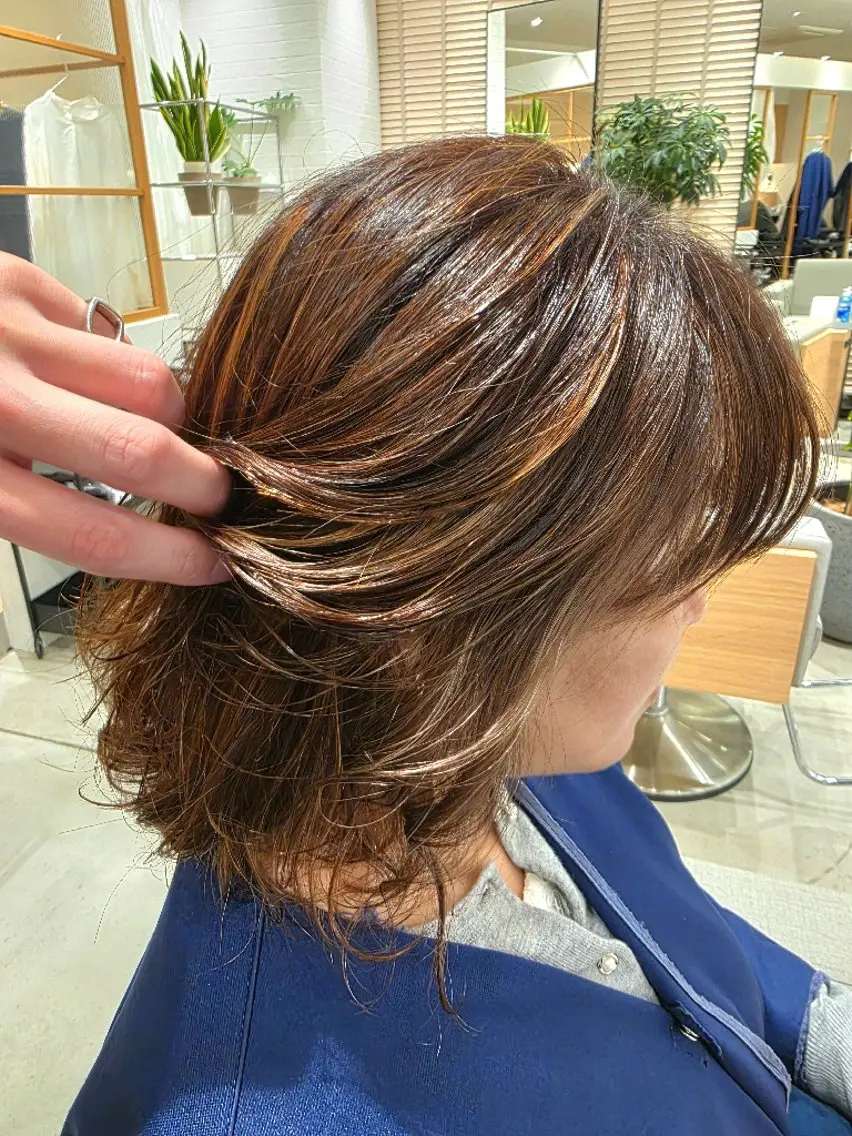 ミディアム ヘアカラー トリートメント ✂髪質改善ストレート NO.1 深澤 颯斗のヘアスタイル