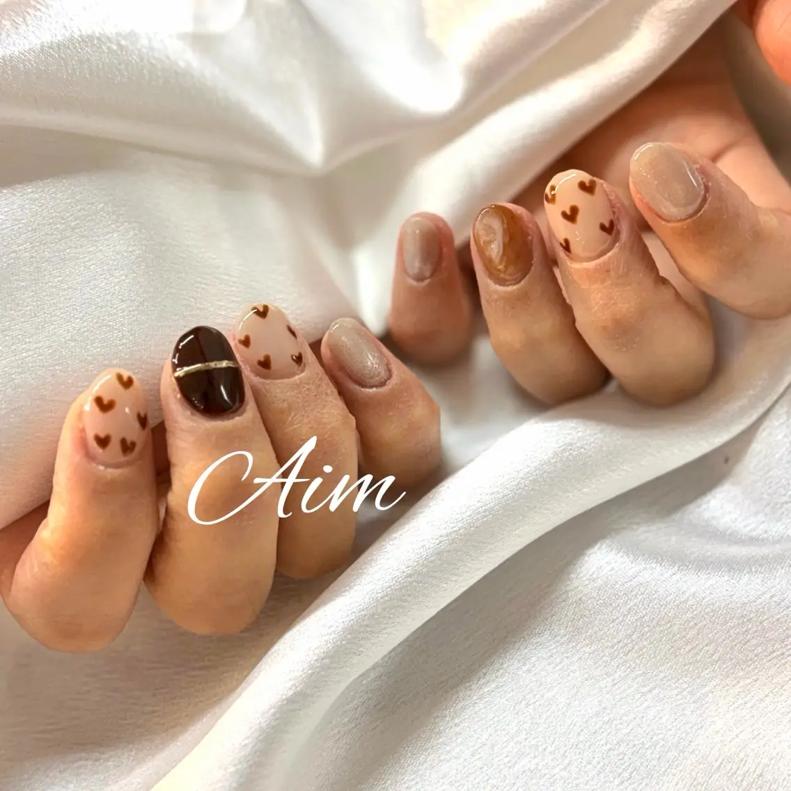 ネイル ハンドネイル Aim🌿 kanaのネイルデザイン