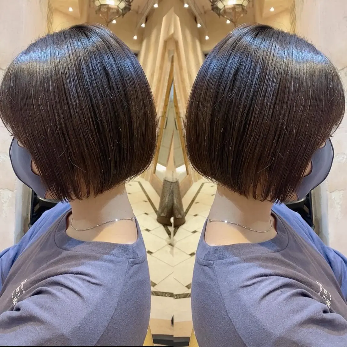 ショート カラー ボブ カット ヘアカラー トリートメント ツヤ髪になりたい方へ 🩷柴田知亜希のヘアスタイル
