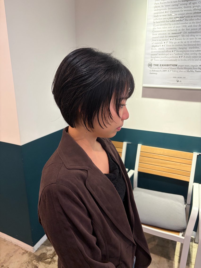 ショート レイヤーカット hair brace 智之のヘアスタイル
