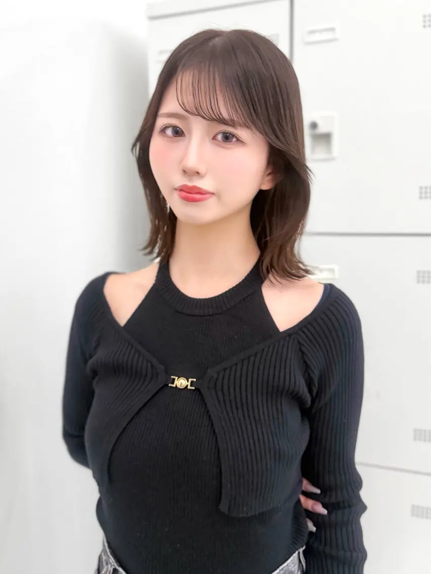 ミディアム カラー ヘアアレンジ 縮毛矯正🤍 盛れるボブ/ひかりのヘアスタイル