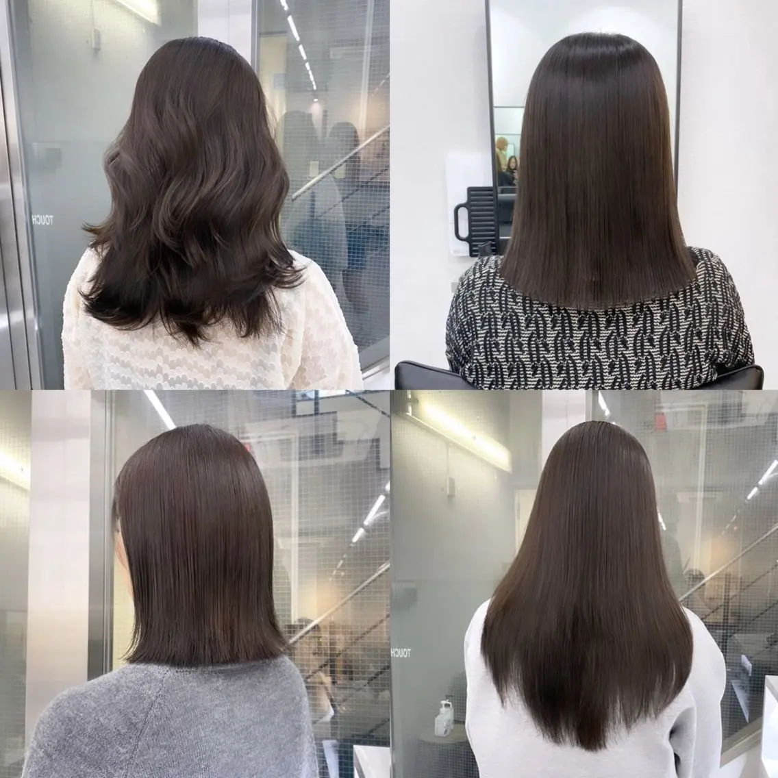 ミディアム カラー アッシュ ベージュカラー 黒髪 ブリーチ ブルーカラー ヘアカラー トリートメント ヘアセット 艶感/韓国風 🤍moeka🤍のヘアスタイル