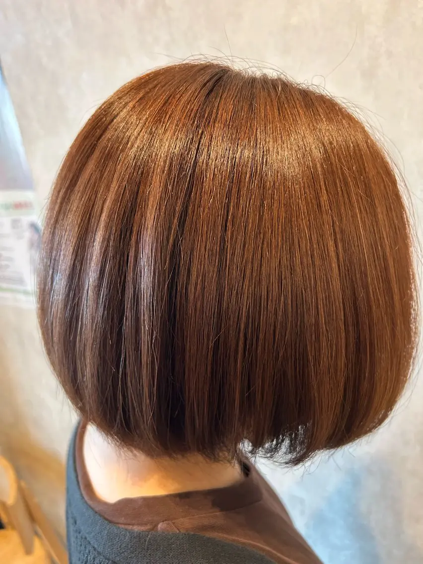ミディアム カット ヘアカラー トリートメント きむら はるみのヘアスタイル