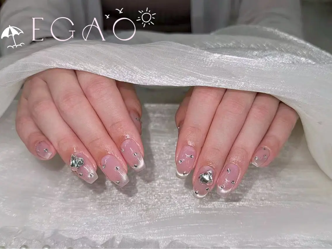 ネイル アートネイル フットネイル フレンチネイル ジェルネイル グラデーション ハンドネイル EGAO NAIL 錦糸町店のネイルデザイン