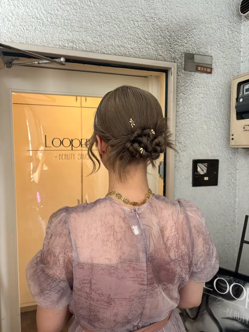 ヘアアレンジ ヘアセット eye.hair　◎ akiのマツエク・マツパデザイン