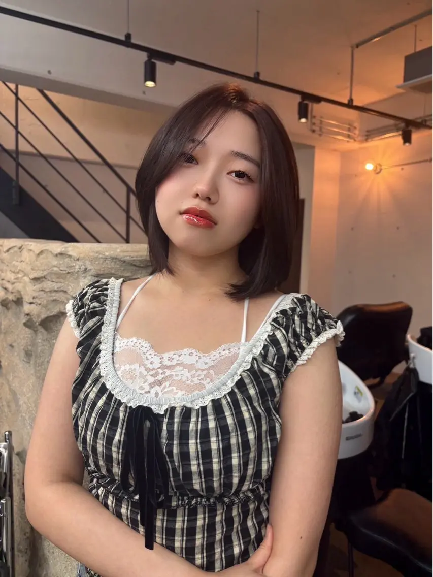 カラー ブラウンカラー 池田 菜穂のヘアスタイル