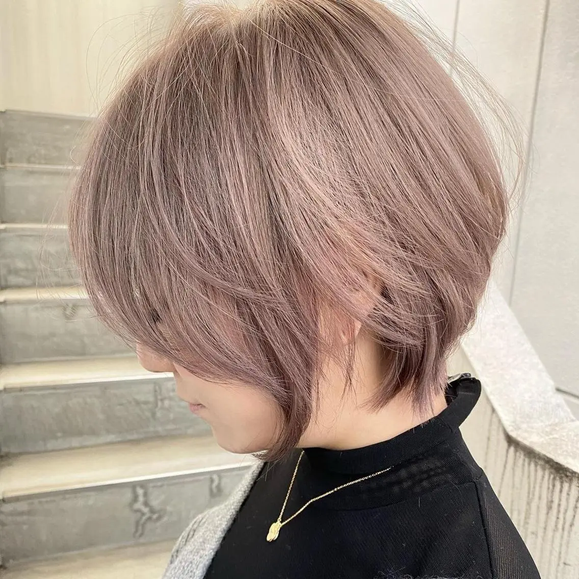 ショート カラー 福西 洋斗のヘアスタイル