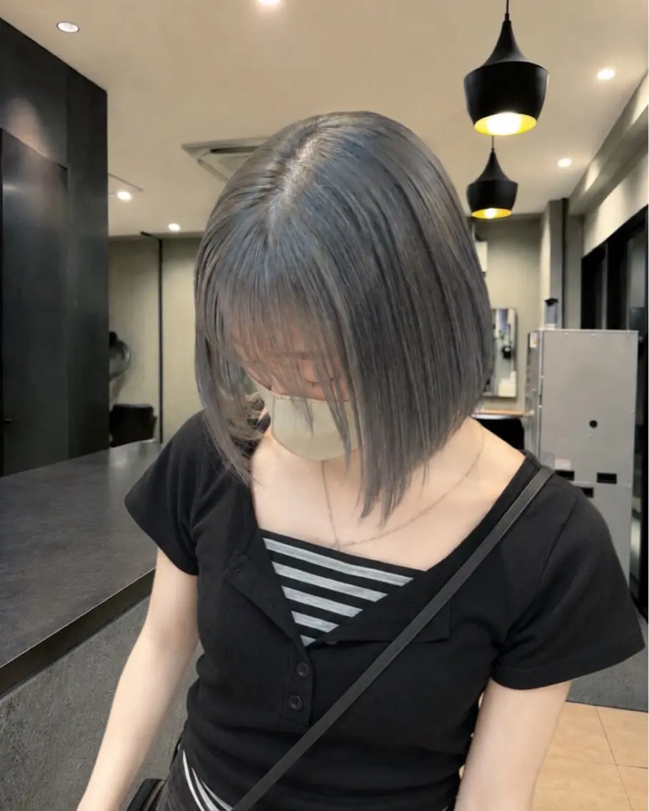 ミディアム カット ヘアカラー 韓国ヘア/髪質改善 /カラー【美涼】のヘアスタイル