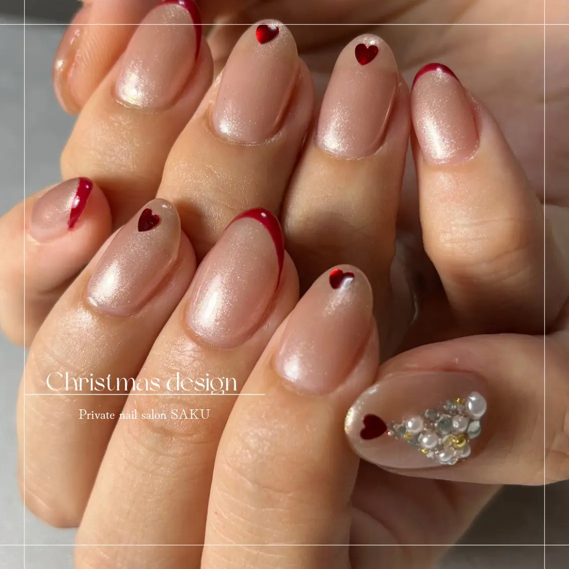 ネイル ニュアンスネイル シンプルネイル SAKU nail 作島茜のネイルデザイン