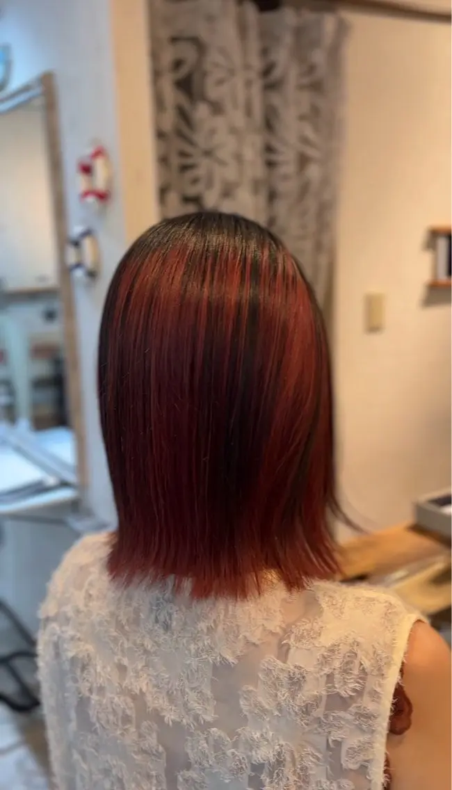 カラー ヘアカラー トリートメント ボブ/ボブレイヤー 特化まなとのヘアスタイル