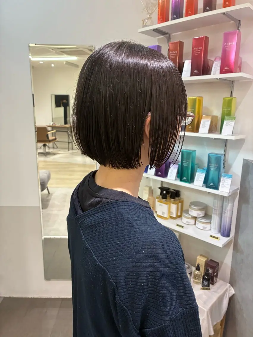 ショート ショートボブ ボブ ショートヘア 髪質改善/ボブ/梅田 runa_ニュアンスのヘアスタイル