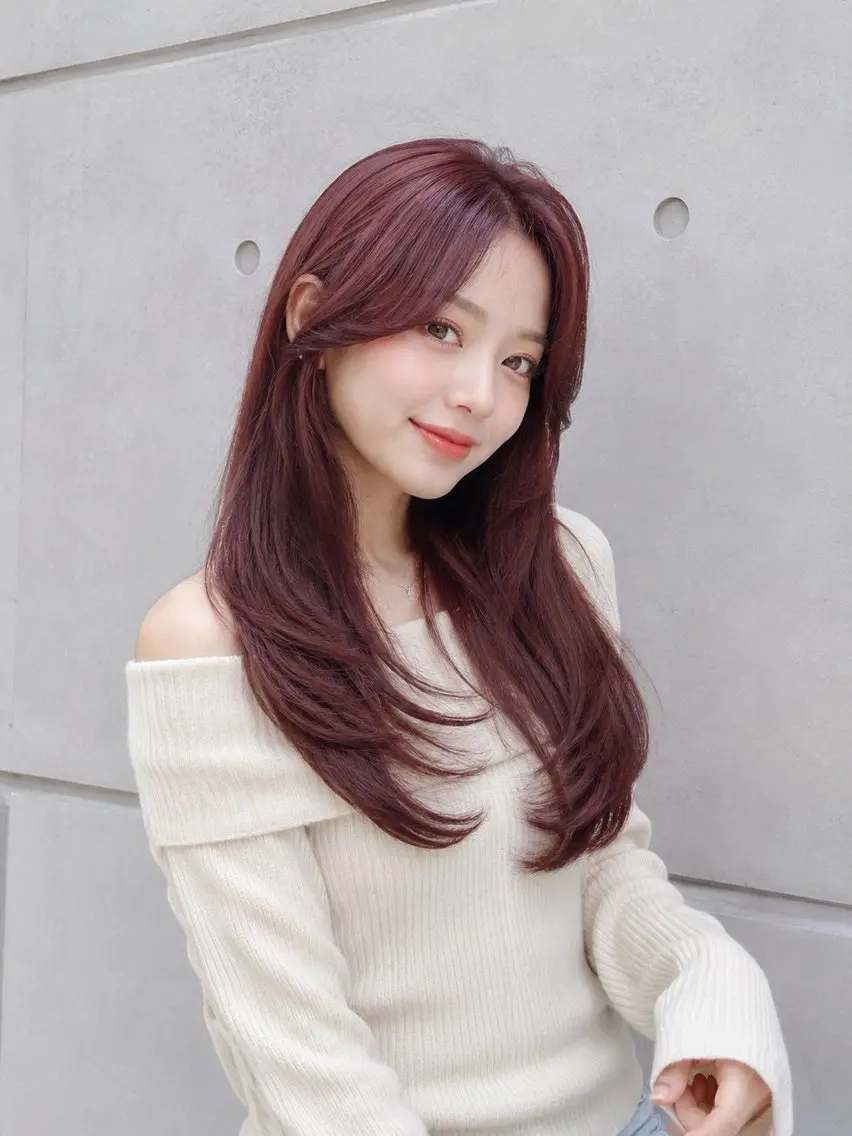 ロング カラー 井ノ川 真奈美のヘアスタイル