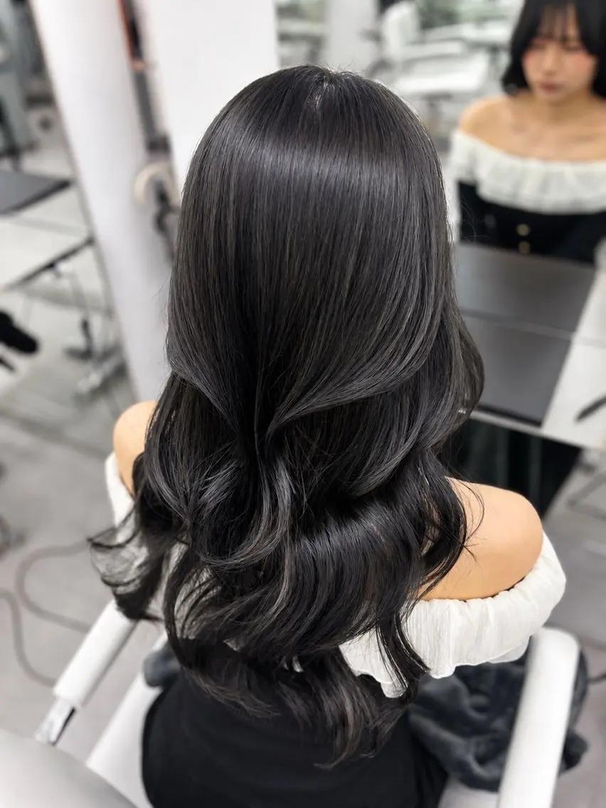 ロング カラー ヘアカラー 水野 マミのヘアスタイル