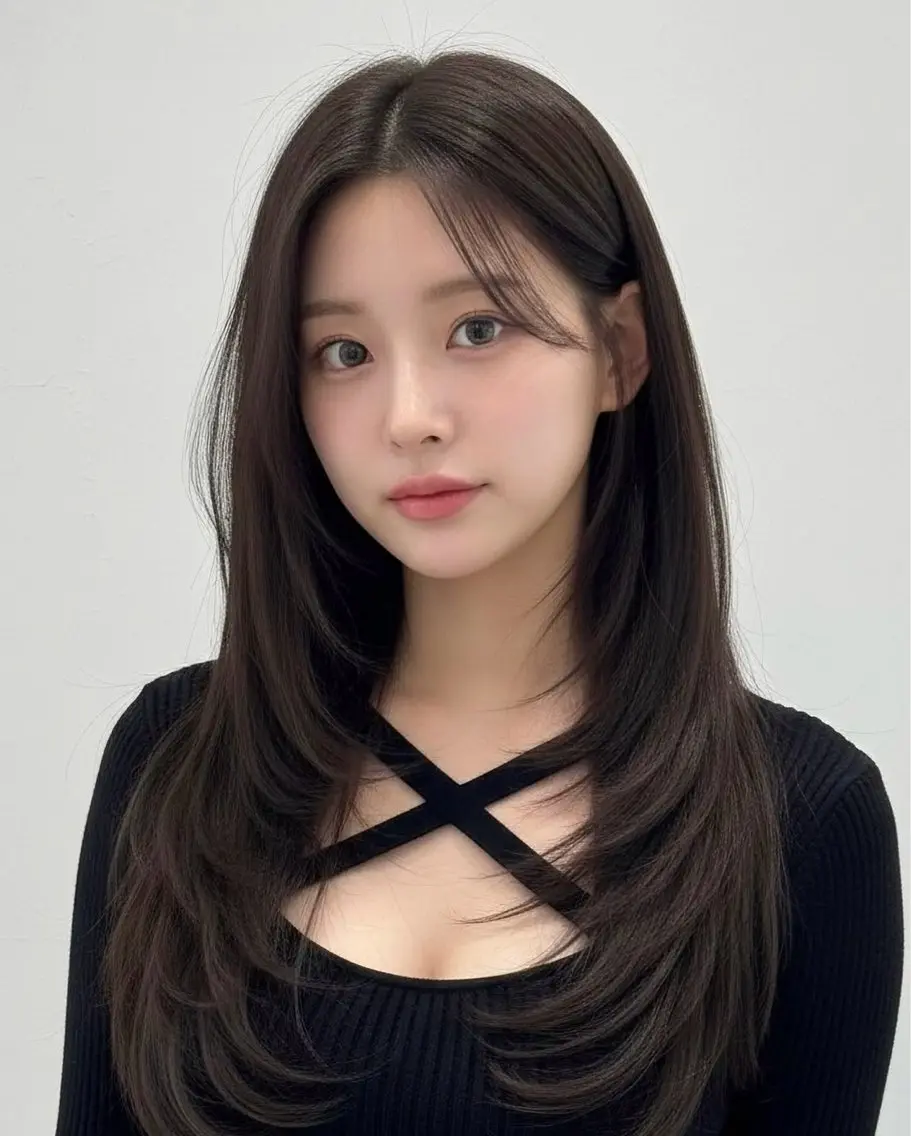 ロング カラー 似合わせカットカラー ・パ—マ✨ちえのヘアスタイル