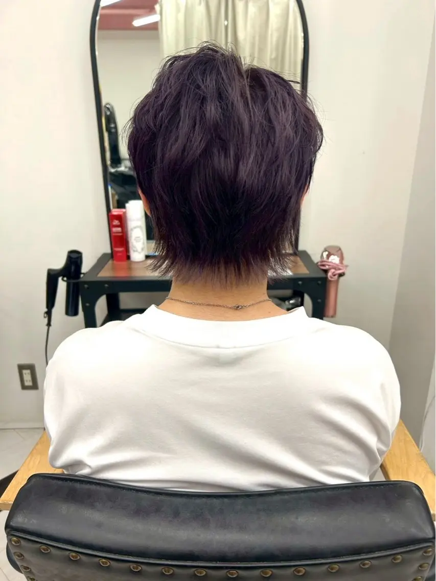 ショート カラー ヘアカラー himari💜 暖色/レイヤーカットのヘアスタイル