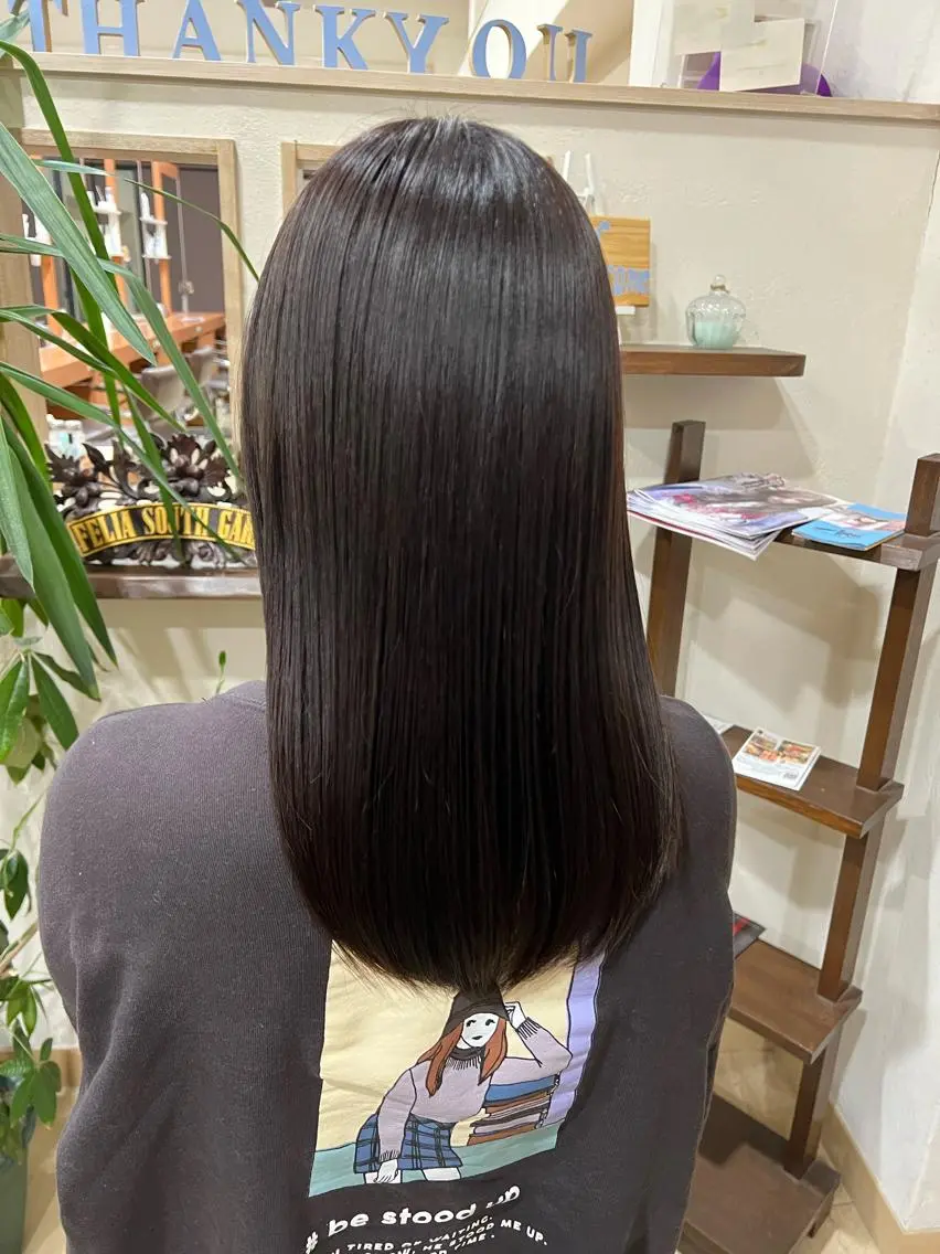 3名限定🌈乾かしただけでサラサラ🌈縮毛矯正+ブロー⭐️(メンズもOK)の写真